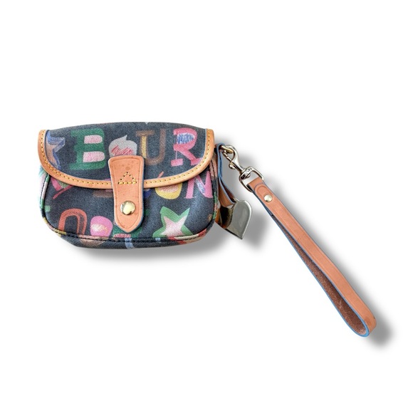 Dooney & Bourke Handbags - Vtg 90s Dooney & Bourke Logo Wristlet Wallet Bag